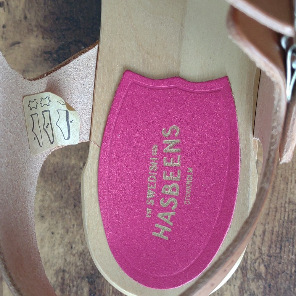 Swedish Hasbeens New Braided Sandal NWOT Sz. 8 - Picture 3 of 5